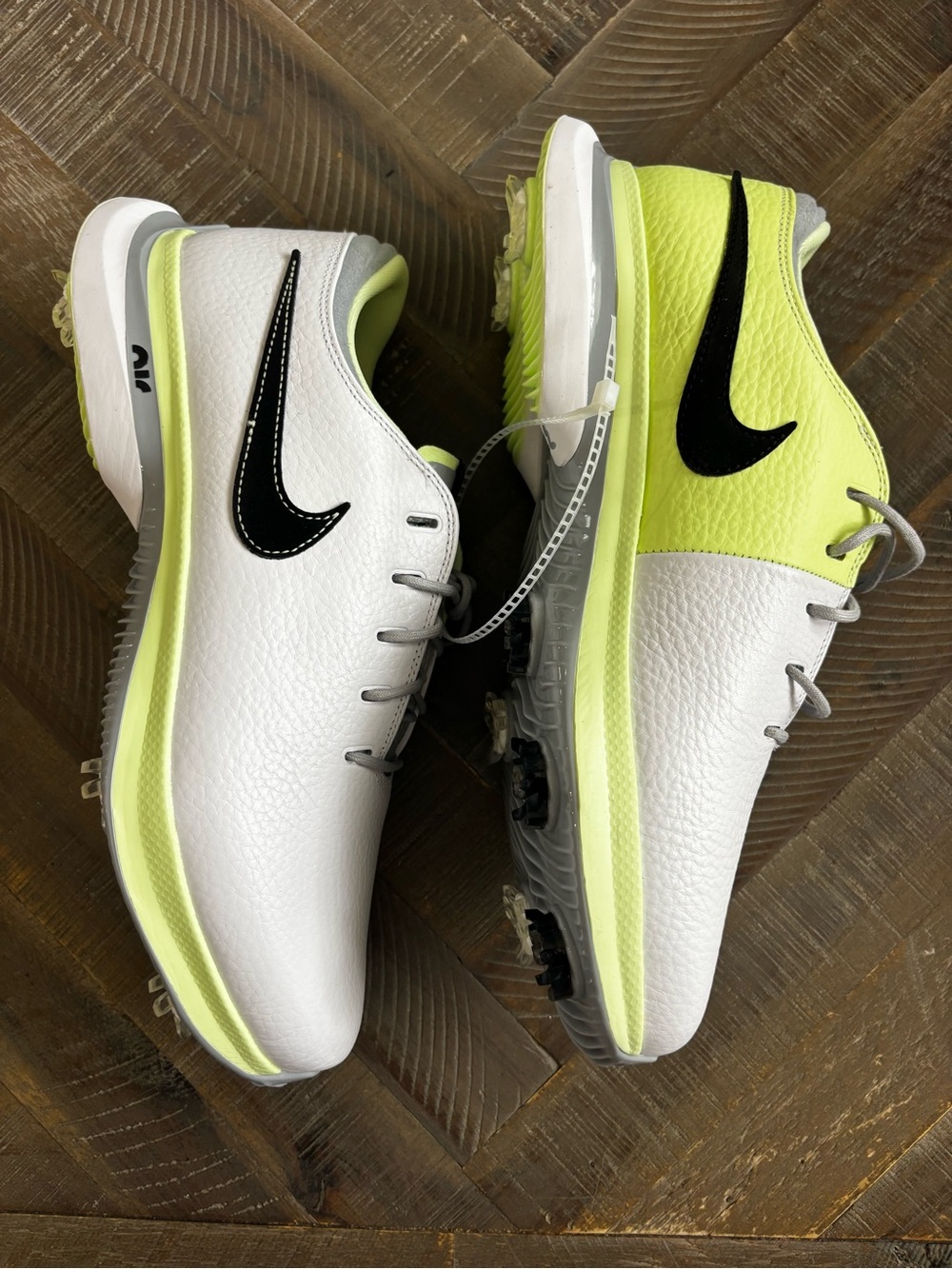 Nike Air Zoom Victory Tour 3 Golf Spikes White/Volt/Black 10.5 DX9025-105